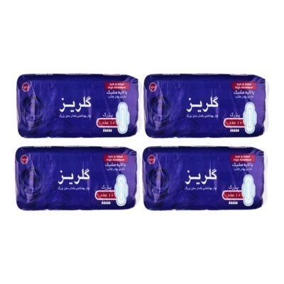 نوار بهداشتی گلریز مدل بالدار مجموعه 4 عددی | فروشگاه اینترنتی پخش کالای مرکزی