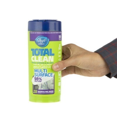 دستمال مرطوب تمیزکننده سطوح دافی مدل ANTIBACTERIAL بسته 50 عددی | فروشگاه اینترنتی پخش کالای مرکری