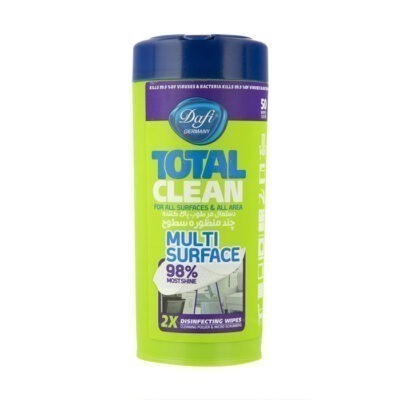 دستمال مرطوب تمیزکننده سطوح دافی مدل ANTIBACTERIAL بسته 50 عددی | فروشگاه اینترنتی پخش کالای مرکری