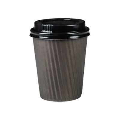 لیوان یکبار مصرف مدل کاغذی دوجداره درب دار 220cc بسته 300 عددی | فروشگاه اینترنتی پخش کالای مرکزی