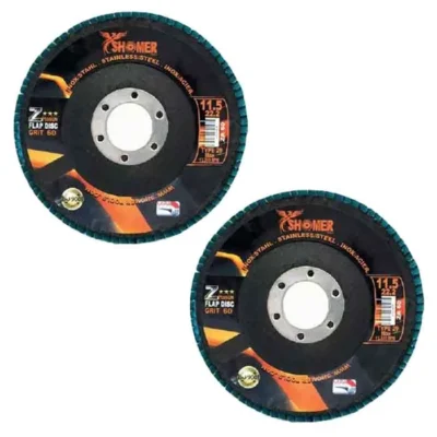 سنباده فلاپ دیسک شومر مدل P100 کد 11.5 بسته 2 عددی