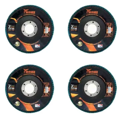 سنباده فلاپ دیسک شومر مدل P100 کد 11.5 بسته 4 عددی