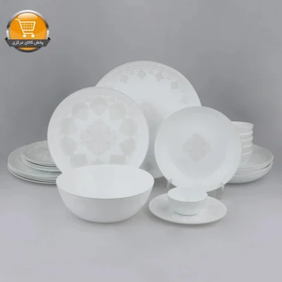 سرویس غذاخوری 26 پارچه دینو طرح دایره کلاسیک مدل 1043 | فروشگاه آنلاین پخش کالای مرکزی