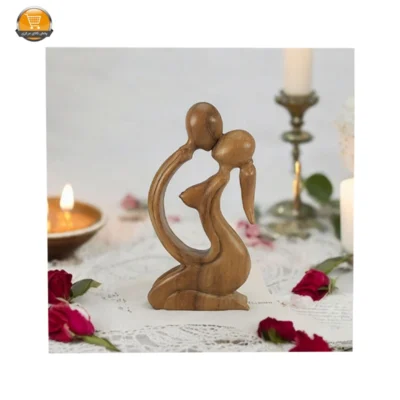 مجسمه چوبی مدل عاشقانه | فروشگاه آنلاین پخش کالای مرکزی