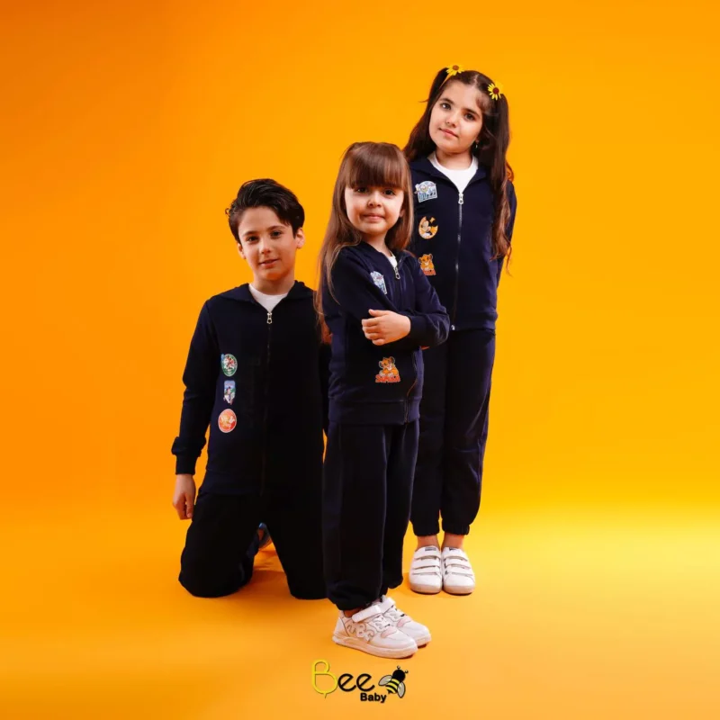 ست 3 تکه لباس بچگانه بچه زنبور