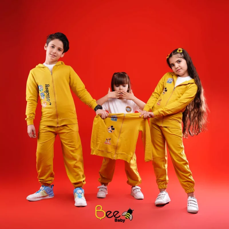 ست 3 تکه لباس بچگانه بچه زنبور