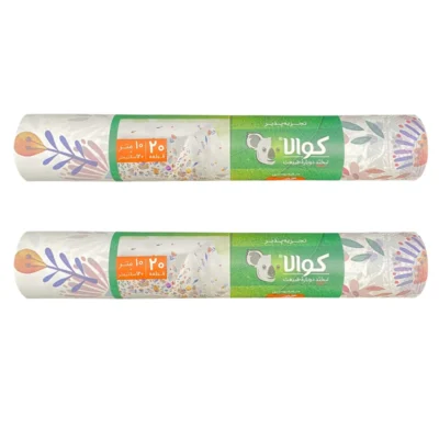 سفره یکبار مصرف کوالا مدل silk طرح پرنده رول 10 متری بسته 2 عددی| فروشگاه اینترنتی پخش کالای مرکزی