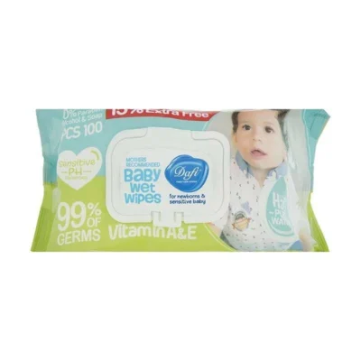 دستمال مرطوب کودک دافی بسته 100 عددی | خرید آنلاین از فروشگاه اینترنتی پخش کالای مرکزی
