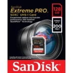 کارت حافظه SDXC سن دیسک مدل Extreme Pro V30 کلاس 10 استاندارد UHS-I U3 سرعت 200mbps ظرفیت 128 گیگابایت | فروشگاه آنلاین پخش کالای مرکزی