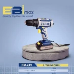 دریل شارژی پیچ گوشتی 10 میلی‌متری 24 ولت ابی مکس مدل EM-24V مجموعه 24 عددی | فروشگاه آنلاین پخش کالای مرکزی