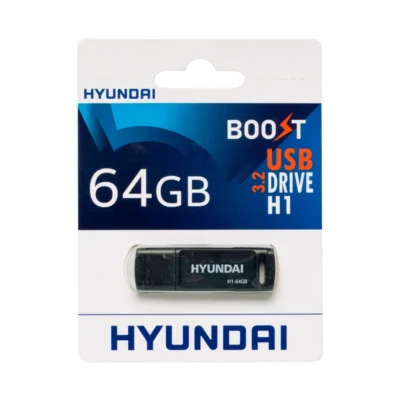 فلش مموری هیوندای مدل H1 3.2 ظرفیت 64 گیگابایت با رابط USB 3.2 | فروشگاه آنلاین پخش کالای مرکزی