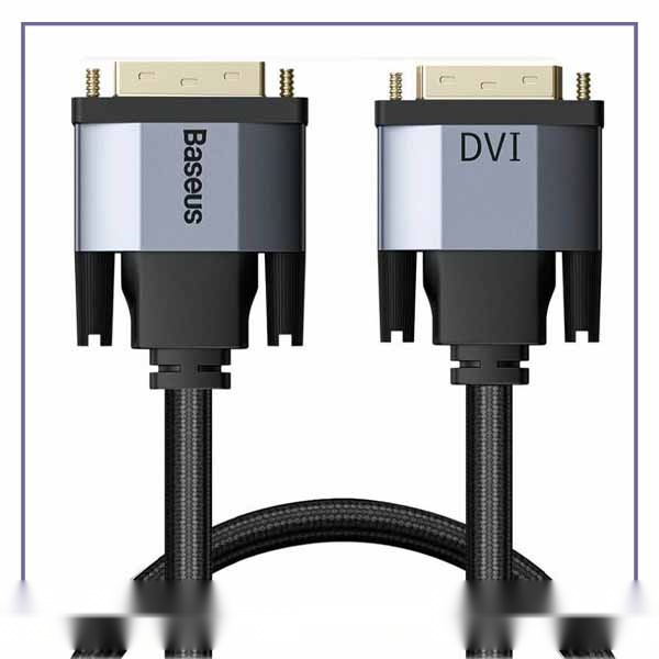 E111894-1-a04fce960bdc کابل DVI به DVI طول 2 متر بیسوس Baseus 4K DVI to DVI bidirectional CAKSX-R0G - تصویر 1