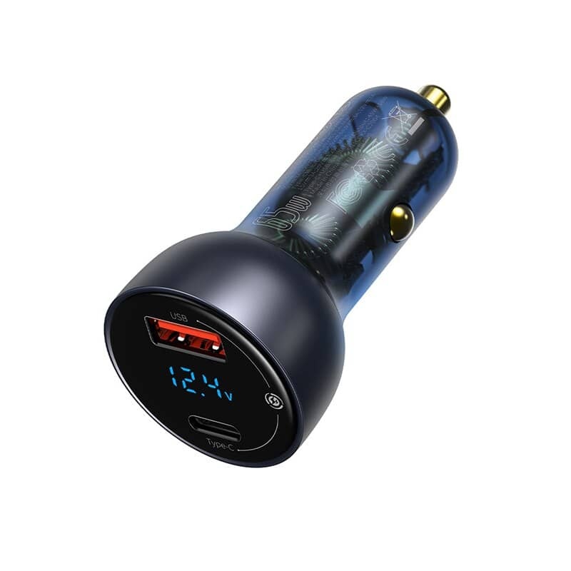E112675-1-2de2c35dcc95 شارژر فندکی دو پورت بیسوس Baseus Particular Dual Quick Charger 65W CCKX-C0G - تصویر 1