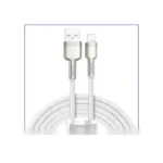 کابل لایتنینگ بیسوس 2متر Baseus Cafule Metal Data CALJK-B01 - سفید