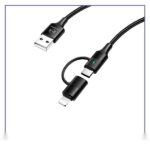 کابل فست شارژ 2به1مکدودو 1.2متر Mcdodo 2-in-1 Data Cable Type-C and Lightning CA-6800 - تصویر 2