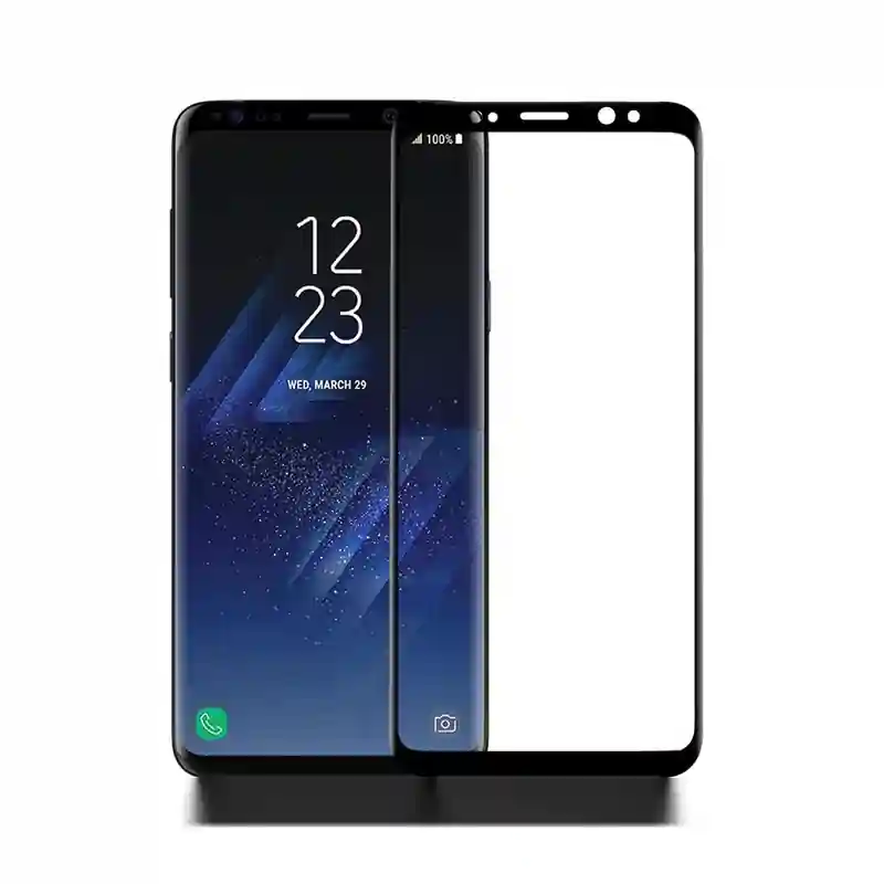 گلس شیشه ای تمام چسب سامسونگ S8 Plus