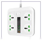 چندراهی برق هوشمند ارلدام Earldom Multiport Smart Power Outlet 3000W ES-SC05