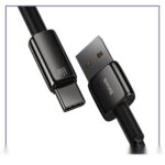 کابل Type C فست شارژ بیسوس 1 متر Baseus Tungsten Gold CATWJ-b01 - تصویر 2