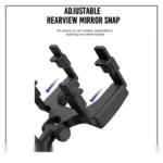 پایه نگه‌دارنده موبایل آینه‌ای خودرو ایکس‌او XO car holder for rearview mirror C70 - تصویر 3