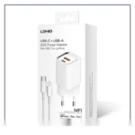 شارژر مسافرتی الدینیو 20 وات به همراه کابل LDNIO POWER ADAPTER 20W A2318M - تصویر 4
