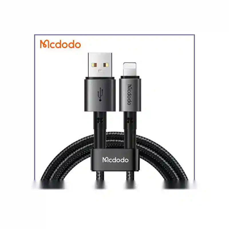 E201266-1-1d3730c9e179 کابل شارژ لایتنینگ 1.8 مک دودو Mcdodo Lightning Data Cable CA-3581 - تصویر 1