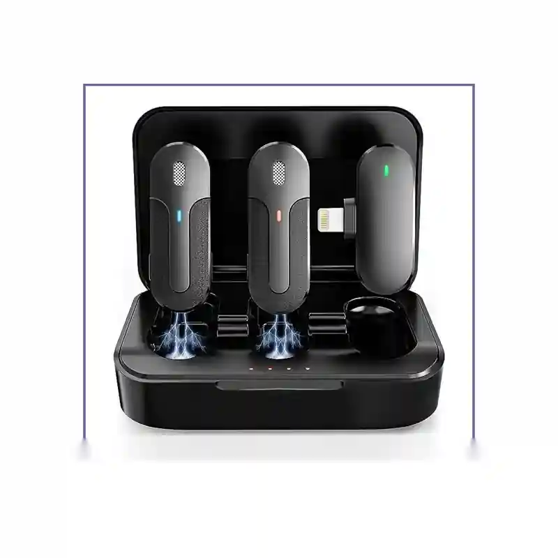 E201688-1-167bd811ab3a میکروفون بلوتوث لایتنینگ دو عددی کوتتسی Cotetci Wireless Microphone 74011 - تصویر 1