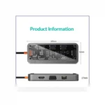 هاب 10 پورت تایپ سی کوتسی Coteci 10in1 Multifunctional Docking Station 16013 - تصویر 6