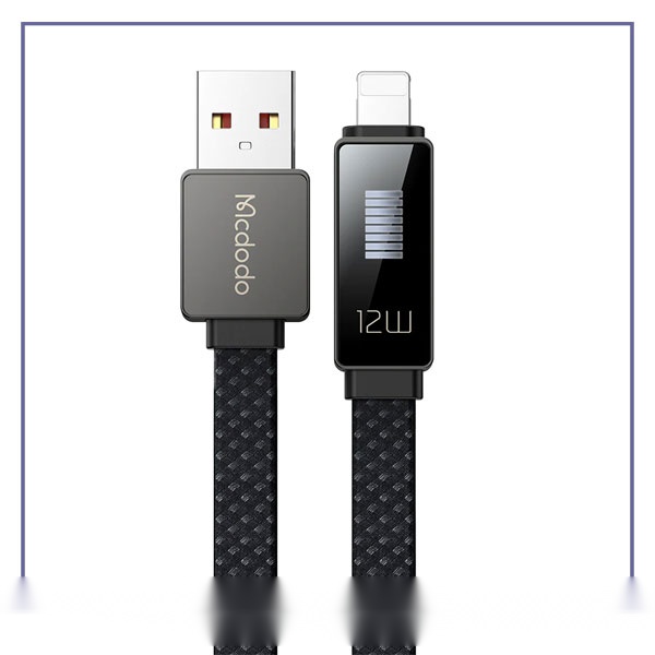 E201941-1-b350f9d2284b کابل شارژ لایتنینگ 1.2 متر مک دودو Mcdodo LED Rhythm Data Cable CA-497 - تصویر 1