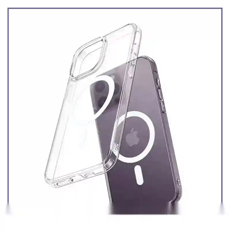 E202021-1-b2f508887597 قاب محافظ نیمه شفاف مگ سيف مک دودو Mcdodo Iphone 13 Pro Max Protective Case With Magnetic Structure PC-1790 - بی رنگ - تصویر 1