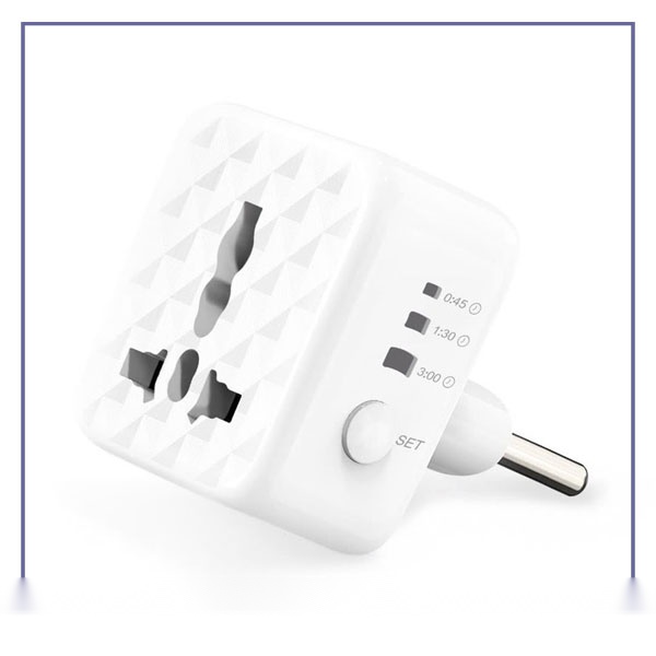 E202299-1-1de380dad72d تبدیل برق تایمر دار گرین لاین Green Lion Universal Conversion Plug GNUCONUKPLWH - تصویر 1