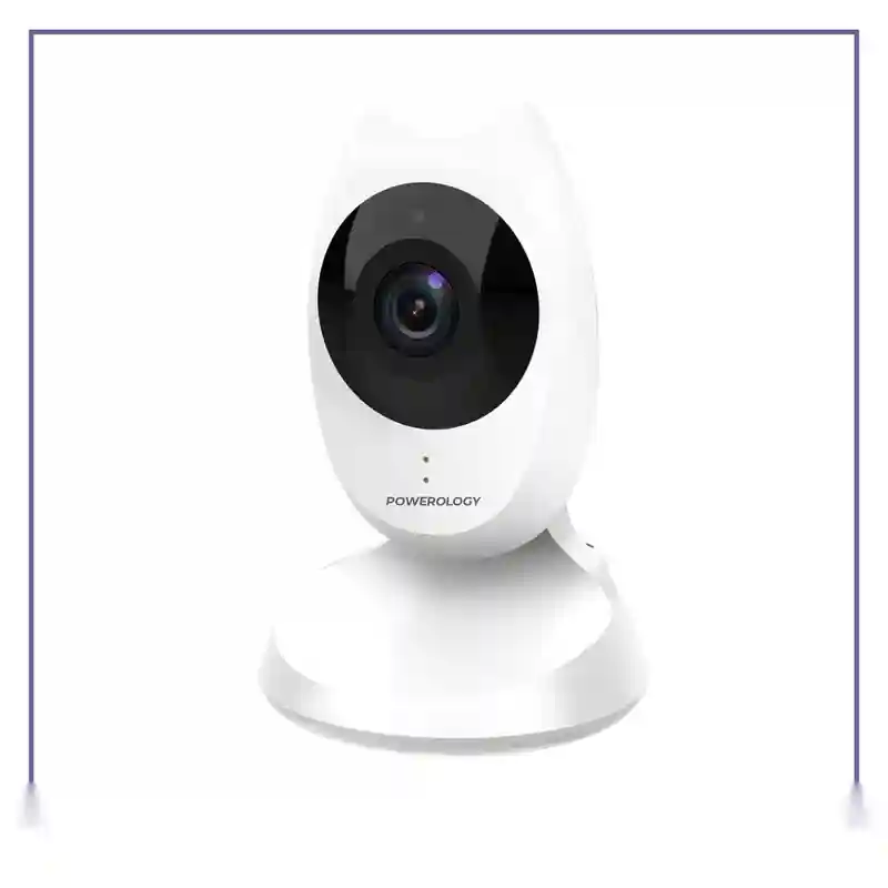 E202424-1-6f2c5493f4d0 دوربین نظارتی همراه با مانیتور مراقبت از کودک پاورولوژی Powerology Smart Cam Baby Monitor PWBMCWH - تصویر 1