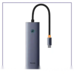 هاب تایپ سی 5 پورت بیسوس Baseus 6 Port USB-C Hub Adapter BS-OH111 B00052807813-00 - تصویر 4