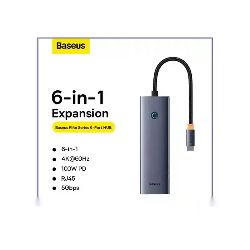هاب تایپ سی 5 پورت بیسوس BS-OH111 B00052807813-00