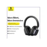 هدست بلوتوث بیسوس Baseus Bowie H1s Noise-Cancellation Wireless Headphones - کرمی - تصویر 7