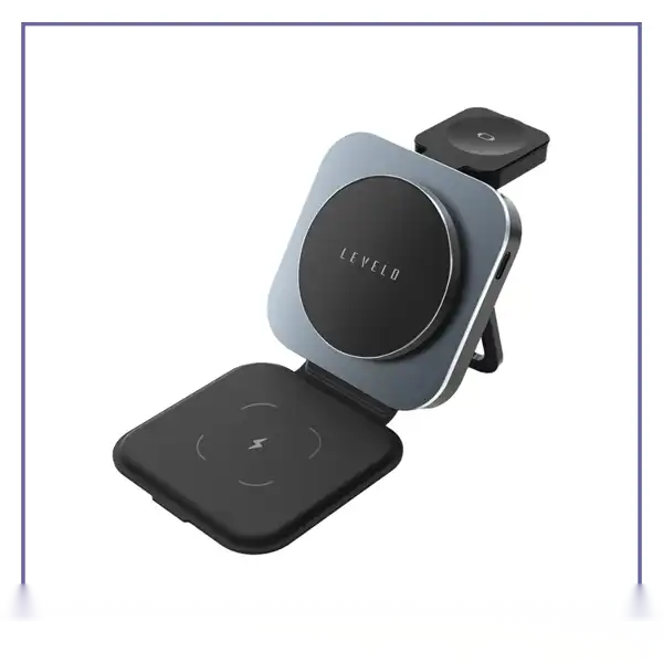 E203591-1-390f056bdbd8 شارژر بیسیم 3 کاره لولو Levelo TrioFlow 3 In 1 Wireless Charger - تصویر 1