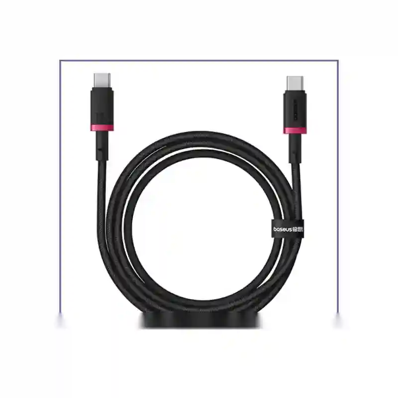 E203789-1-b5aa3fc5a978 کابل دو سر تایپ سی 1 متر بیسوس Baseus Dura 100W Type-C To Type-C Cable CB000121 - تصویر 1