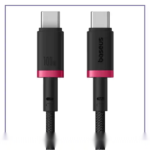 کابل دو سر تایپ سی 1 متر بیسوس Baseus Dura 100W Type-C To Type-C Cable CB000121 - تصویر 2