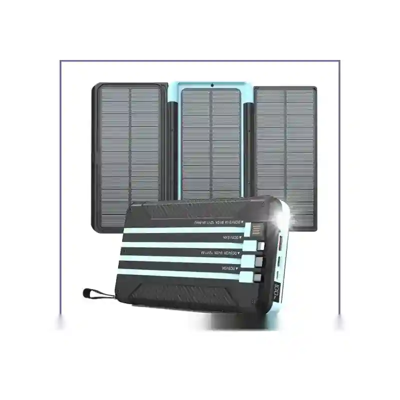 E203981-1-a5e3c9c6c901 پاوربانک خورشیدی 16000 با کابل پاورولوژی Powerology 16000mAh Solar PPBCHA70 - تصویر 1