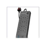 چندراهی برق 8 پورت 2990 وات پاورولوژی Powerology 8AC Power Strip PWCUQC047BK