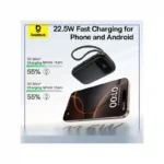 پاوربانک 22.5 وات 20000 با کابل تایپ سی و لایتنینگ بیسوس Baseus Qpow 3 Power Bank PPQD3-2022D - تصویر 5