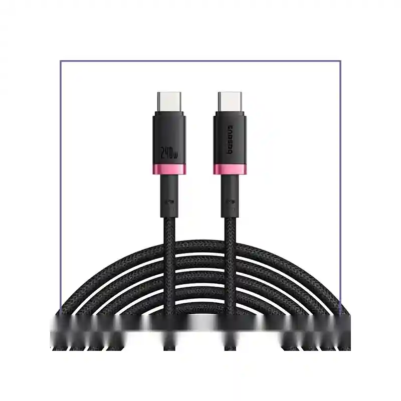 E204338-1-a5731bf0ab3b کابل شارژ دو سر تایپ سی 1 متر بیسوس Baseus Dura 240W Charging Data Cable CB000169 - مشکی قرمز - تصویر 1