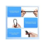 کابل شارژ دو سر تایپ سی 1 متر بیسوس Baseus Dura 240W Charging Data Cable CB000169 - مشکی قرمز - تصویر 5