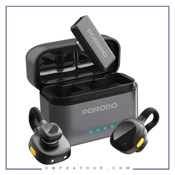 E204431-1-ecd27cc71a3b میکروفون یقه ای بیسیم پرودو Porodo Movo Lavalier Microphone Type-C PDLAMPHF76BK - تصویر 1