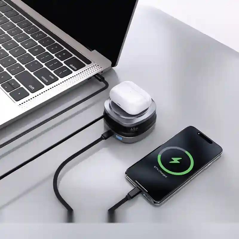 پاور بانک وایرلس 10000 چند منظوره پاورولوژی Powerology Lyons Power Bank PPBFT04BK