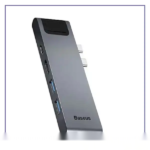 هاب تایپ سی 7 پورت مک بوک بیسوس Baseus Tunderbolt C+Pro Hub CAHUB-L0G
