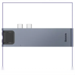 هاب تایپ سی 7 پورت مک بوک بیسوس Baseus Tunderbolt C+Pro Hub CAHUB-L0G - تصویر 10