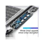 هاب تایپ سی 7 پورت مک بوک بیسوس Baseus Tunderbolt C+Pro Hub CAHUB-L0G - تصویر 2