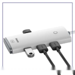 هاب تایپ سی 4 پورت با کابل 1 متر بیسوس Baseus Lite Series Type-C Hub Adapter BS-OH031 WKQX030402 - تصویر 2