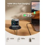 شارژر هوشمند رومیزی 140 وات با نمایشگر جویروم JOYROOM JR-TRD01 PODIX 140W - تصویر 8