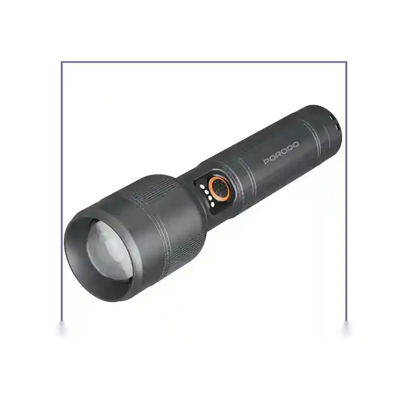 E206177-1-44f29d0f49fd چراغ قوه 2600 لومن شارژی پرودو Porodo Lumalite Flashlight PDFL9972GY - تصویر 1